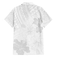 Samoa Lotu Tamaiti Family Matching Tank Maxi Dress and Hawaiian Shirt White Sun Day Beauty Hibiscus Ver02