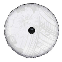 Samoa Lotu Tamaiti Spare Tire Cover White Sun Day Beauty Hibiscus Ver02