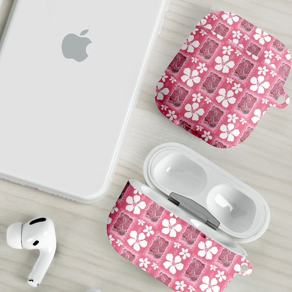 Give Cancer The Boot Pink Cowgirl AirPods Case Western Aloha Hibiscus Paniolo Heritage Floral LT9 - Polynesian Pride