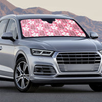 Give Cancer The Boot Pink Cowgirl Auto Sun Shade Western Aloha Hibiscus Paniolo Heritage Floral LT9 - Polynesian Pride