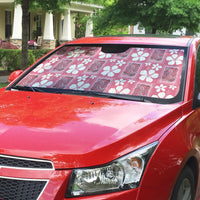 Give Cancer The Boot Pink Cowgirl Auto Sun Shade Western Aloha Hibiscus Paniolo Heritage Floral LT9 - Polynesian Pride
