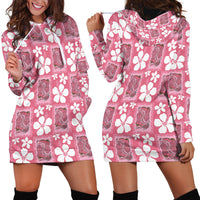 Give Cancer The Boot Pink Cowgirl Hoodie Dress Western Aloha Hibiscus Paniolo Heritage Floral LT9 - Polynesian Pride