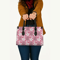 Give Cancer The Boot Pink Cowgirl Leather Bag Western Aloha Hibiscus Paniolo Heritage Floral LT9 - Polynesian Pride