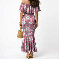 Give Cancer The Boot Pink Cowgirl Mermaid Dress Western Aloha Hibiscus Paniolo Heritage Floral LT9 - Polynesian Pride