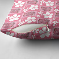 Give Cancer The Boot Pink Cowgirl Pillow Cover Western Aloha Hibiscus Paniolo Heritage Floral LT9 - Polynesian Pride