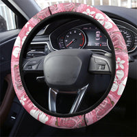 Give Cancer The Boot Pink Cowgirl Steering Wheel Cover Western Aloha Hibiscus Paniolo Heritage Floral LT9 - Polynesian Pride