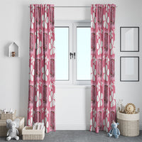 Give Cancer The Boot Pink Cowgirl Window Curtain Western Aloha Hibiscus Paniolo Heritage Floral LT9 - Polynesian Pride