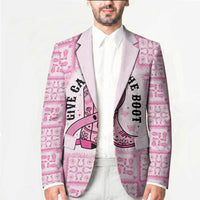 Give Cancer The Boot Pink Cowgirl Blazer Hawaiian Paniolo Mixed Quilt Pattern Style LT9 - Polynesian Pride