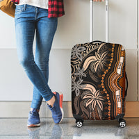Polynesia Dashiki Luggage Cover Polynesia and Africa Traditional Special Together Gold LT9 - Polynesian Pride