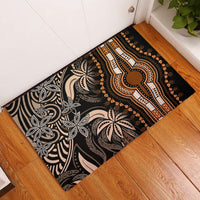 Polynesia Dashiki Rubber Doormat Polynesia and Africa Traditional Special Together Gold LT9 Gold - Polynesian Pride