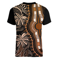 polynesia-dashiki-women-v-neck-t-shirt-polynesia-and-africa-traditional-special-together-gold