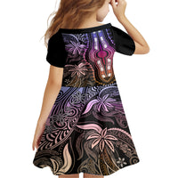 Polynesia Dashiki Family Matching Puletasi Dress and Hawaiian Shirt Polynesia and Africa Traditional Special Together Pastel LT9 - Polynesian Pride