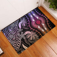 Polynesia Dashiki Rubber Doormat Polynesia and Africa Traditional Special Together Pastel LT9 Pastel - Polynesian Pride