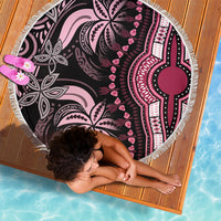 Polynesia Dashiki Beach Blanket Polynesia and Africa Traditional Special Together Pink LT9 - Wonder Print Shop