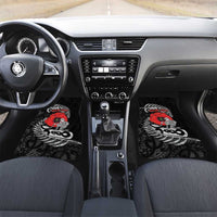 ANZAC Day Aotearoa Silver Fern Maori Personalised Car Mats