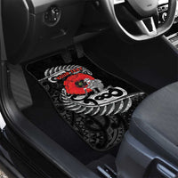ANZAC Day Aotearoa Silver Fern Maori Personalised Car Mats