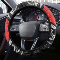 ANZAC Day Aotearoa Silver Fern Maori Steering Wheel Cover