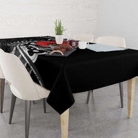 ANZAC Day Aotearoa Silver Fern Maori Personalised Tablecloth