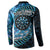 New Zealand Darts Personalised Button Sweatshirt Aotearoa Silver Fern Blue Papua Shell Spirit