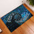 New Zealand Darts Personalised Rubber Doormat Aotearoa Silver Fern Blue Papua Shell Spirit