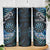 New Zealand Darts Personalised Skinny Tumbler Aotearoa Silver Fern Blue Papua Shell Spirit