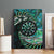New Zealand Darts Personalised Canvas Wall Art Aotearoa Silver Fern Green Papua Shell Spirit