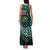 New Zealand Darts Personalised Family Matching Tank Maxi Dress and Hawaiian Shirt Aotearoa Silver Fern Green Papua Shell Spirit