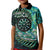 New Zealand Darts Personalised Kid Polo Shirt Aotearoa Silver Fern Green Papua Shell Spirit