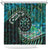 New Zealand Darts Personalised Shower Curtain Aotearoa Silver Fern Green Papua Shell Spirit