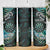 New Zealand Darts Personalised Skinny Tumbler Aotearoa Silver Fern Green Papua Shell Spirit