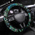 New Zealand Darts Steering Wheel Cover Aotearoa Silver Fern Green Papua Shell Spirit