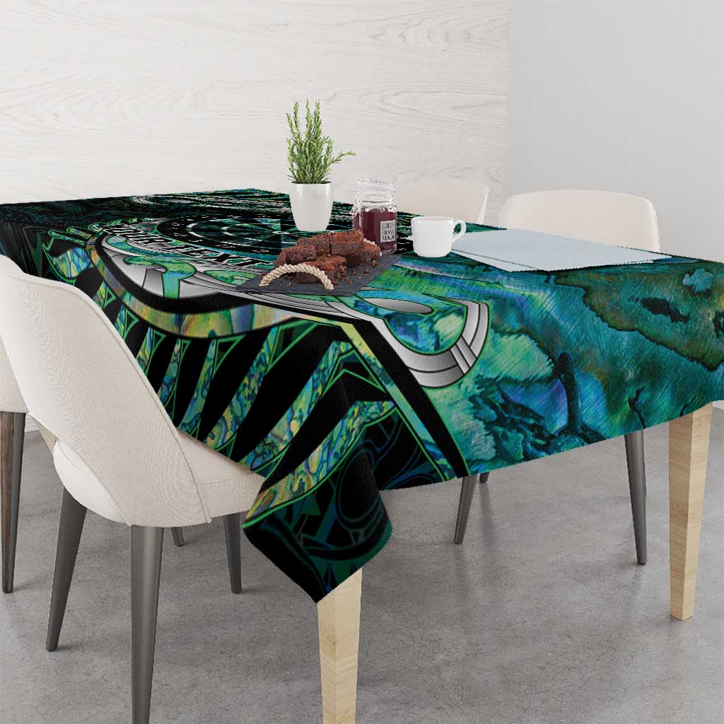 New Zealand Darts Personalised Tablecloth Aotearoa Silver Fern Green Papua Shell Spirit