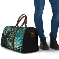 New Zealand Darts Personalised Travel Bag Aotearoa Silver Fern Green Papua Shell Spirit - Polynesian Pride