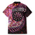 New Zealand Darts Personalised Family Matching Mermaid Dress and Hawaiian Shirt Aotearoa Silver Fern Pink Papua Shell Spirit