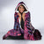 New Zealand Darts Personalised Hooded Blanket Aotearoa Silver Fern Pink Papua Shell Spirit