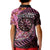New Zealand Darts Personalised Kid Polo Shirt Aotearoa Silver Fern Pink Papua Shell Spirit