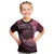 New Zealand Darts Personalised Kid T Shirt Aotearoa Silver Fern Pink Papua Shell Spirit