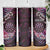 New Zealand Darts Personalised Skinny Tumbler Aotearoa Silver Fern Pink Papua Shell Spirit