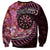 New Zealand Darts Personalised Sweatshirt Aotearoa Silver Fern Pink Papua Shell Spirit