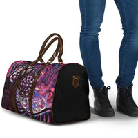 New Zealand Darts Personalised Travel Bag Aotearoa Silver Fern Pink Papua Shell Spirit - Polynesian Pride