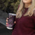 New Zealand Darts Personalised Tumbler Cup Aotearoa Silver Fern Pink Papua Shell Spirit