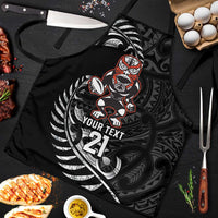 New Zealand Indigenous-Maori Rugby Custom Apron LT9 Black - Polynesian Pride