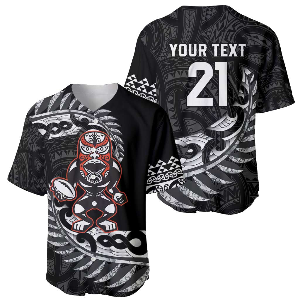 New Zealand Indigenous-Maori Rugby Custom Baseball Jersey