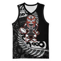 New Zealand Indigenous-Maori Rugby Custom Basketball Jersey - Polynesian Pride