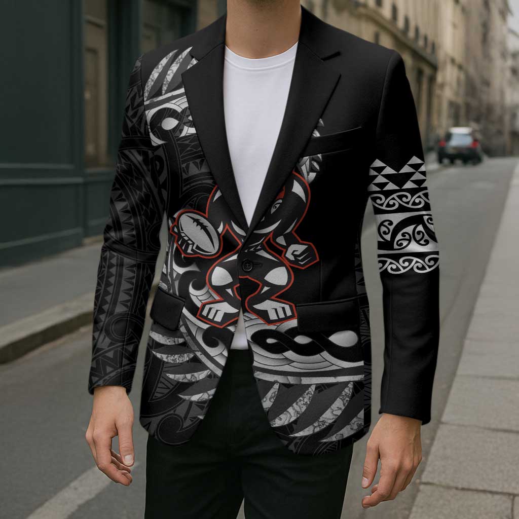 New Zealand Indigenous-Maori Rugby Custom Blazer - Polynesian Pride