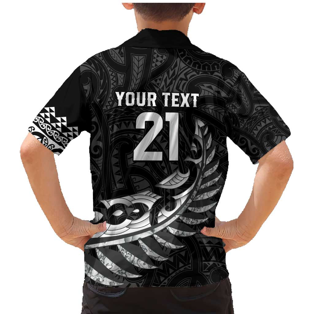 New Zealand Indigenous-Maori Rugby Custom Family Matching Mermaid Dress and Hawaiian Shirt