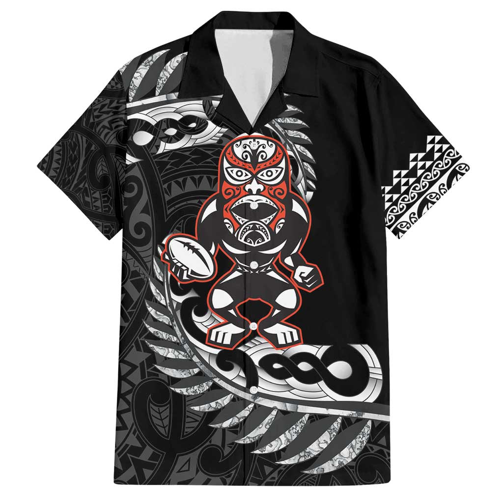 New Zealand Indigenous-Maori Rugby Custom Family Matching Tank Maxi Dress and Hawaiian Shirt