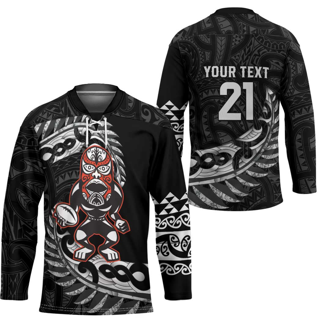 New Zealand Indigenous-Maori Rugby Custom Hockey Jersey - Polynesian Pride