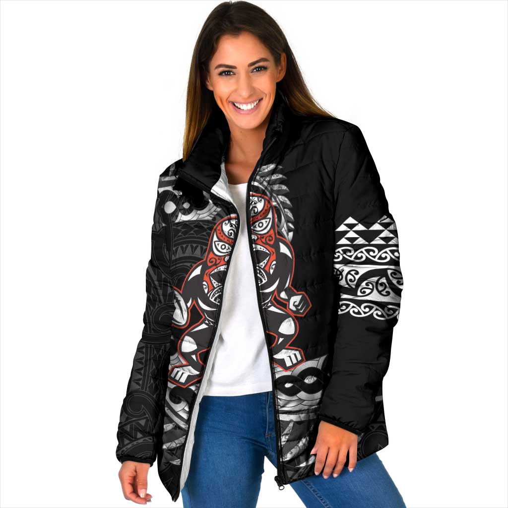 New Zealand Indigenous-Maori Rugby Custom Padded Jacket - Polynesian Pride