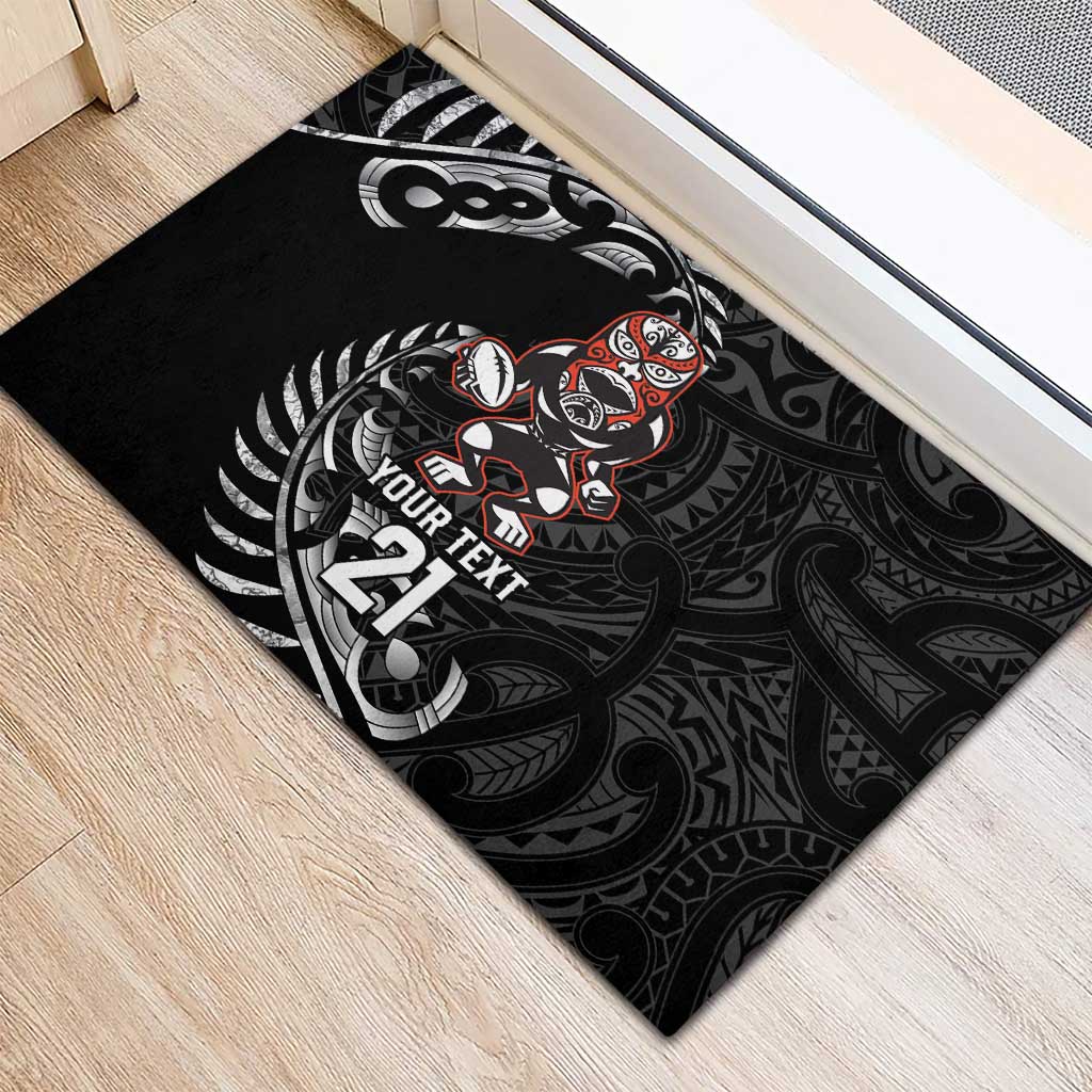 New Zealand Indigenous-Maori Rugby Custom Rubber Doormat